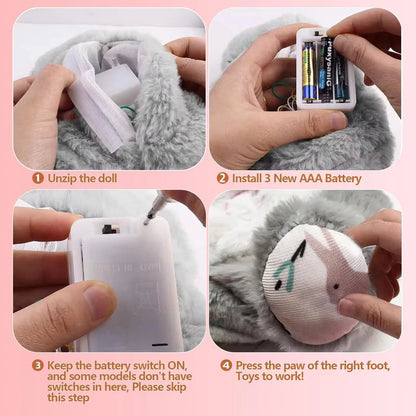 Breathing Teddy Bear with Soothing Music - zestymode