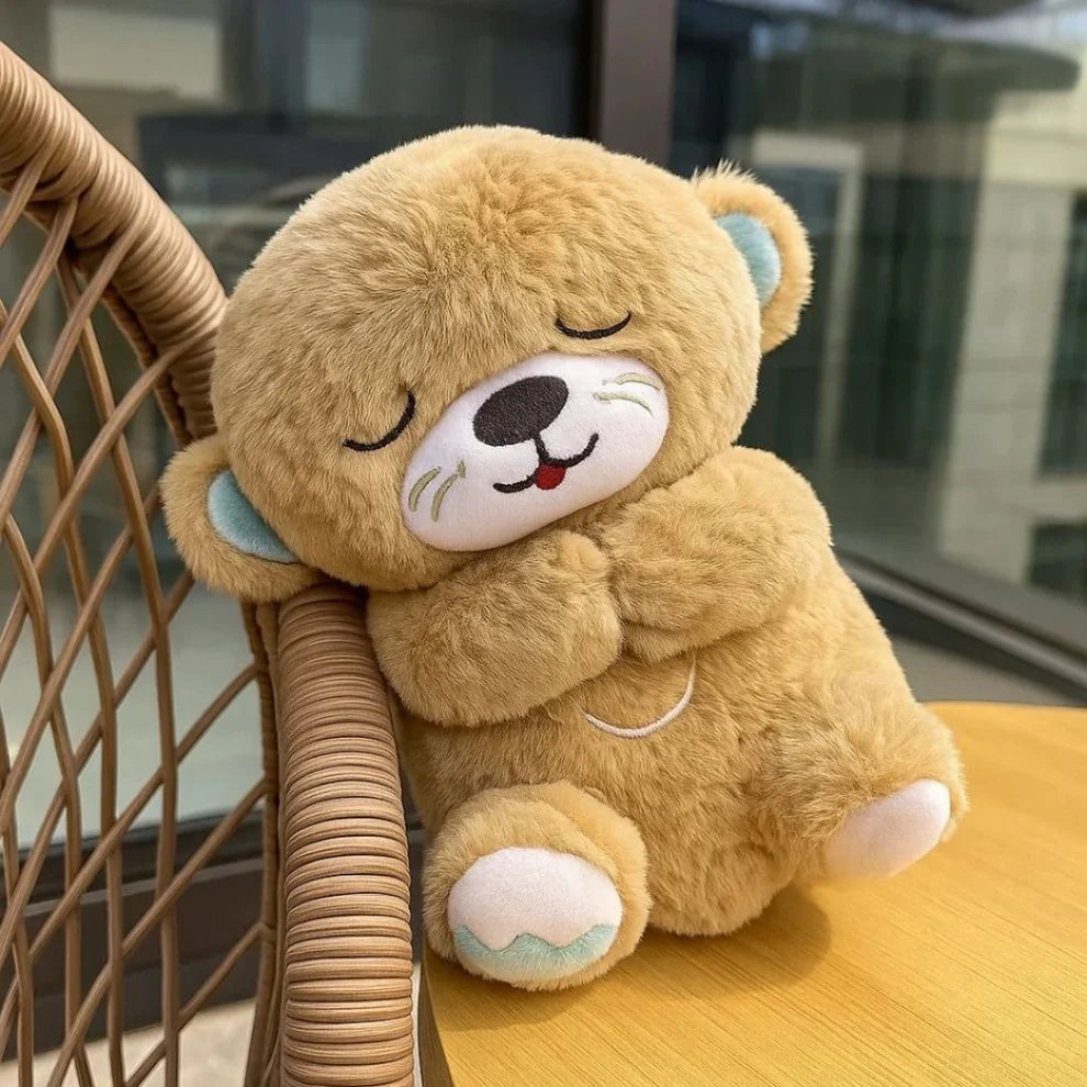 Breathing Teddy Bear with Soothing Music - zestymode