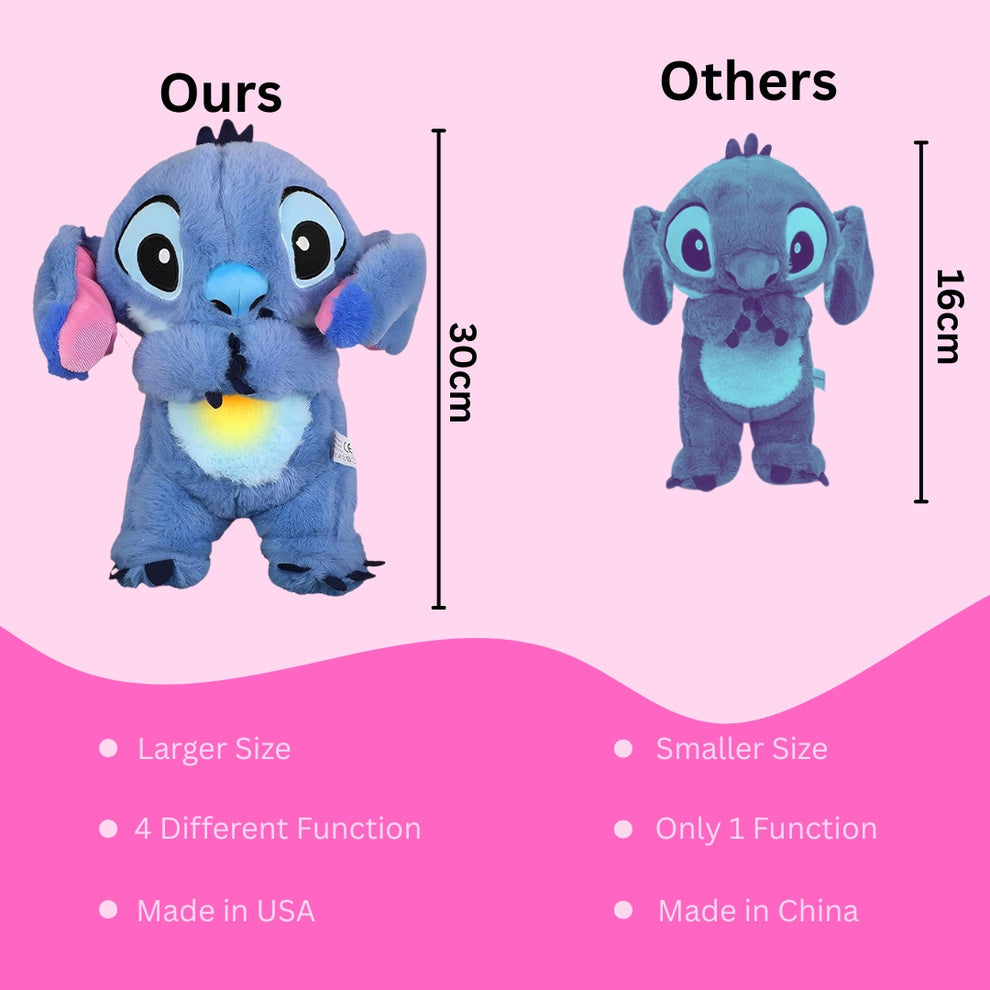 DISNEY STITCH BREATHING TEDDY - zestymode